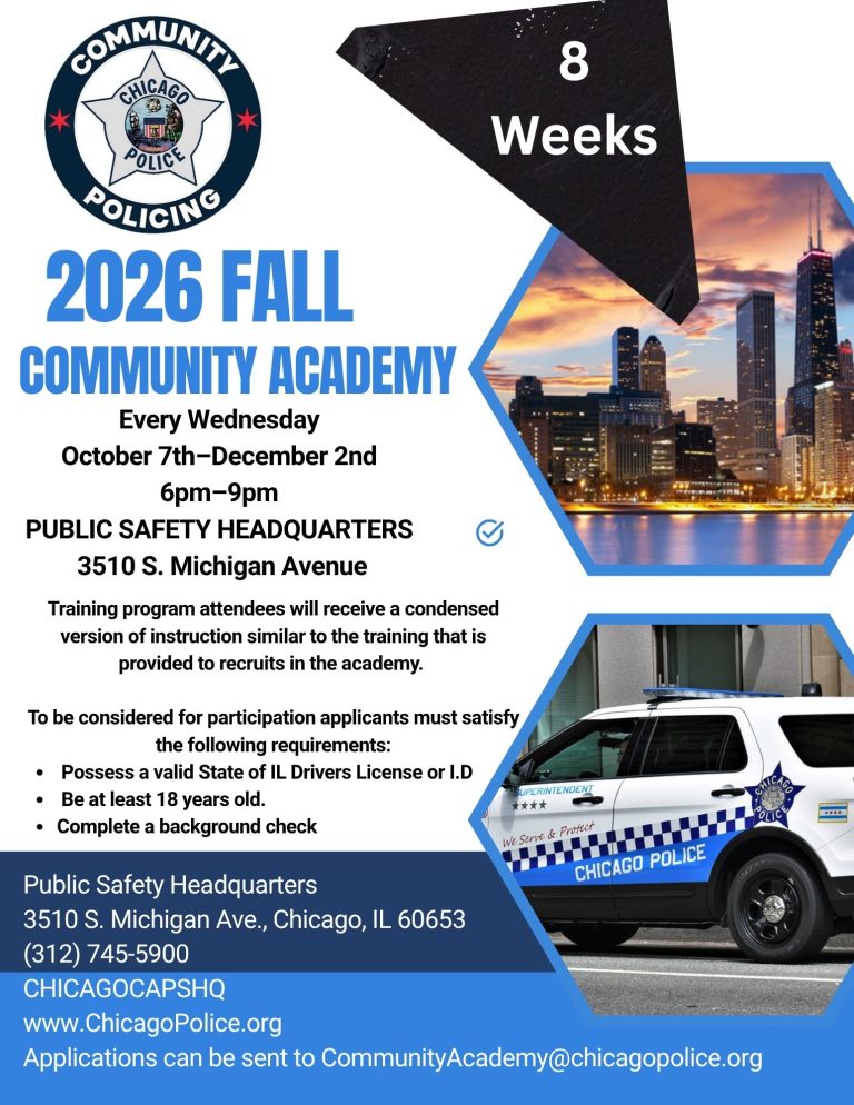 2026 Community Academy Flyer